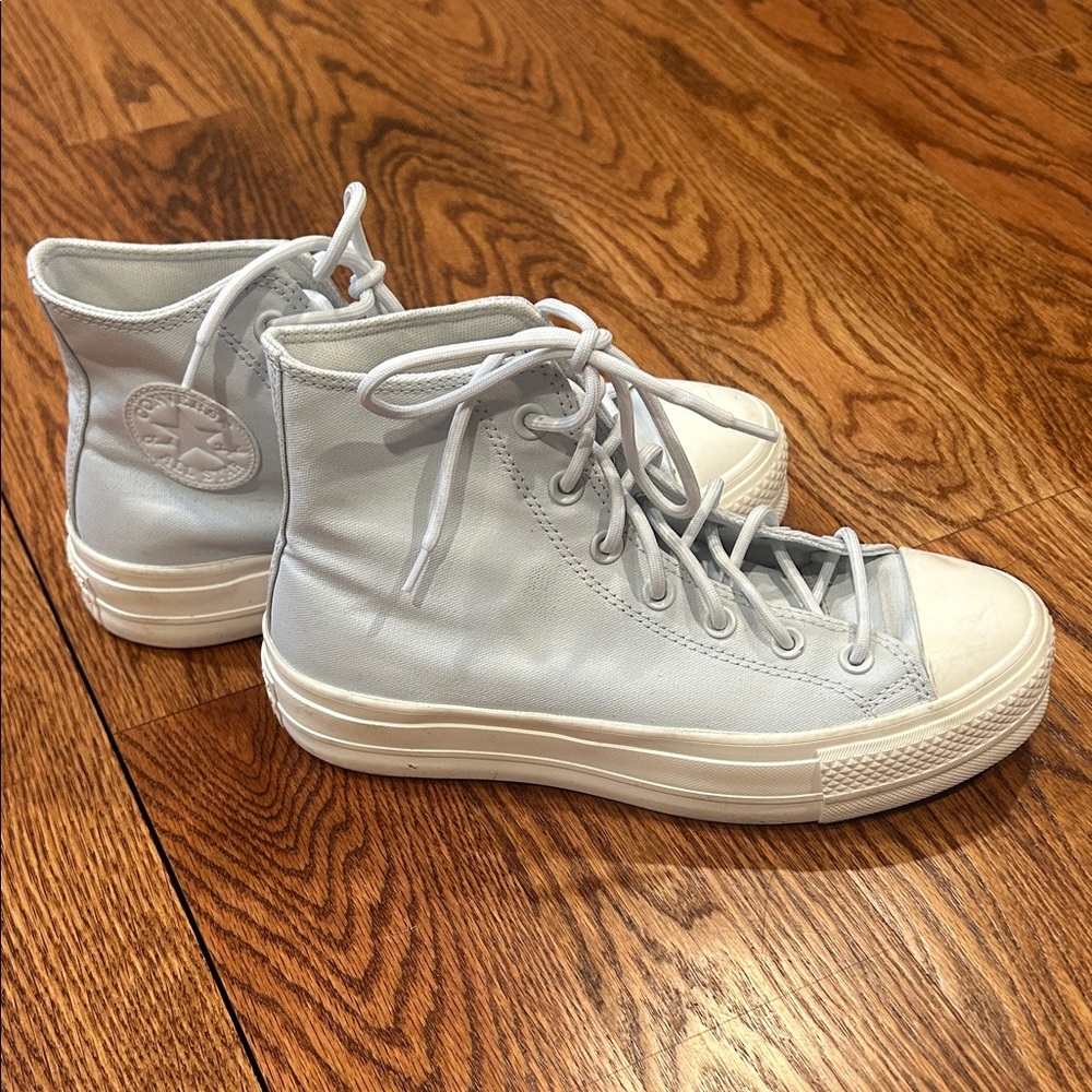 Converse High-Top Sneakers in Light Blue